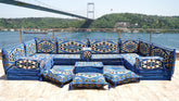8 Thickness U Sofa Set, Floor Cushions, Handmade Arabic Sofa, Oriental Sofa